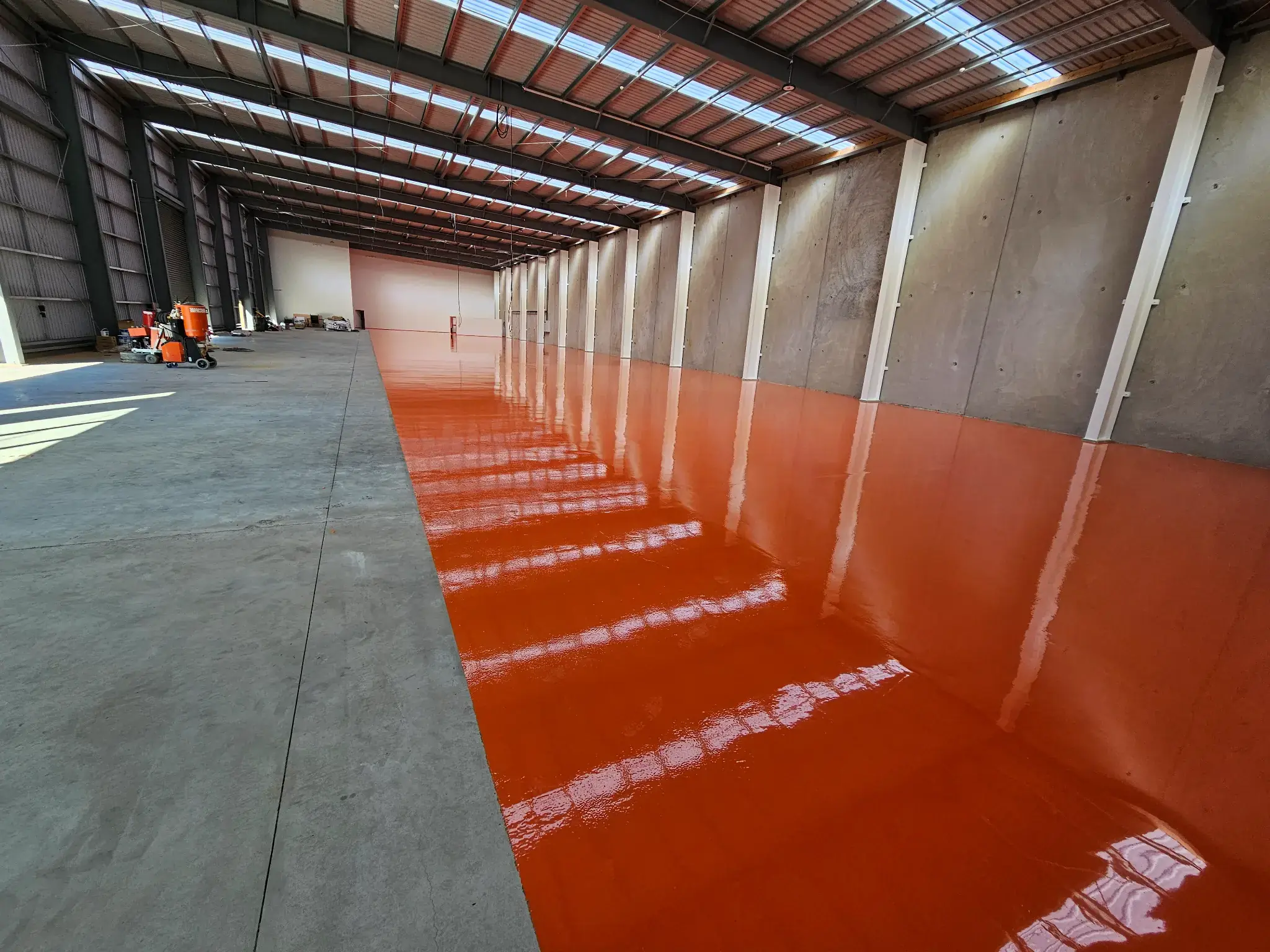 Industrial warehouse epoxy flooring